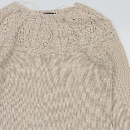Preloved Dorothy Perkins Womens Pink   Pullover Jumper Size 12 - Detail