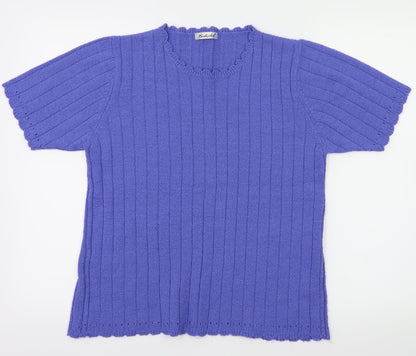 Preloved Berkertex Womens Blue   Pullover Jumper Size 10 - Front