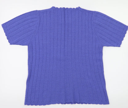 Preloved Berkertex Womens Blue   Pullover Jumper Size 10 - Back