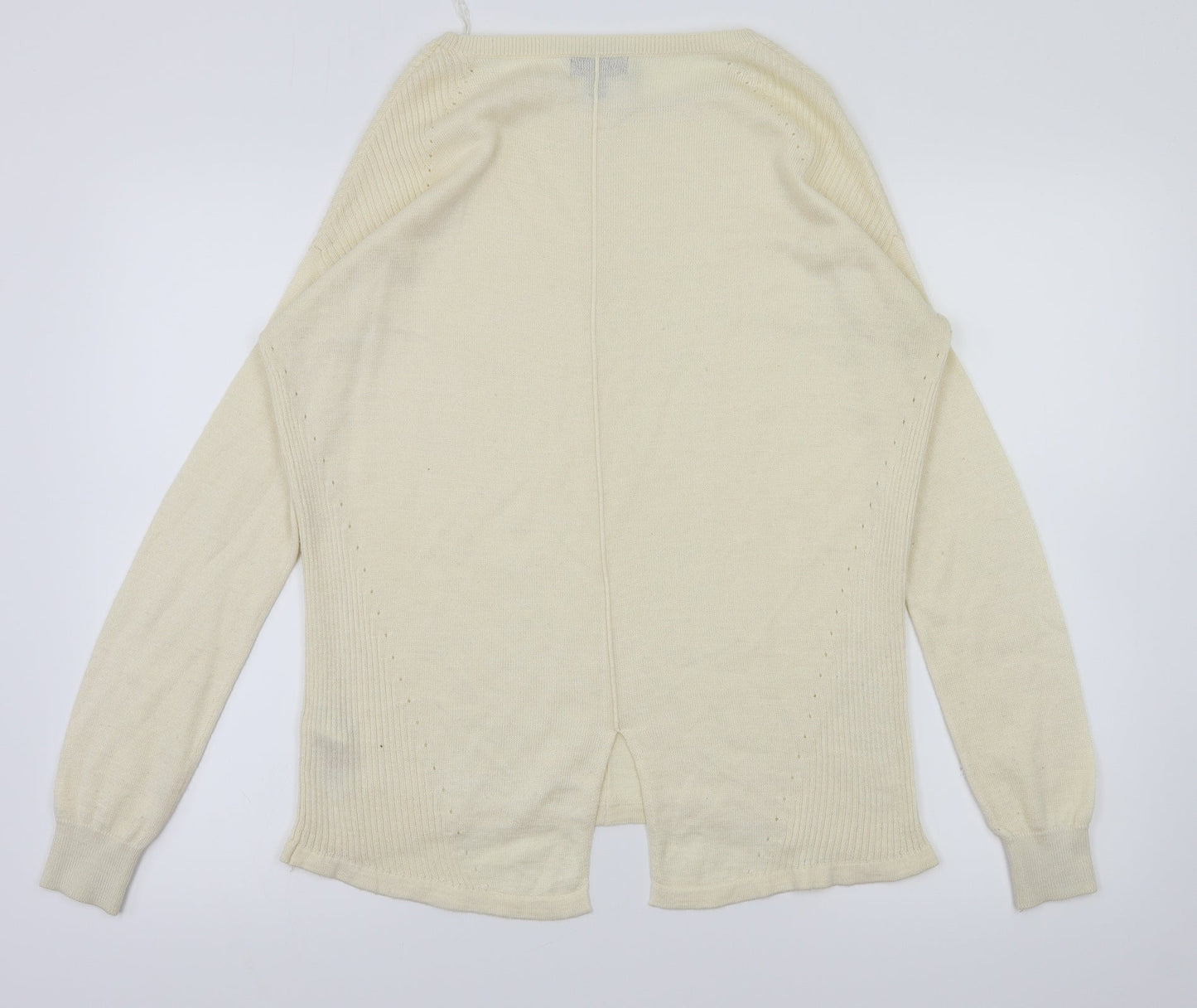 Topshop Womens Ivory   Basic T-Shirt Size 8