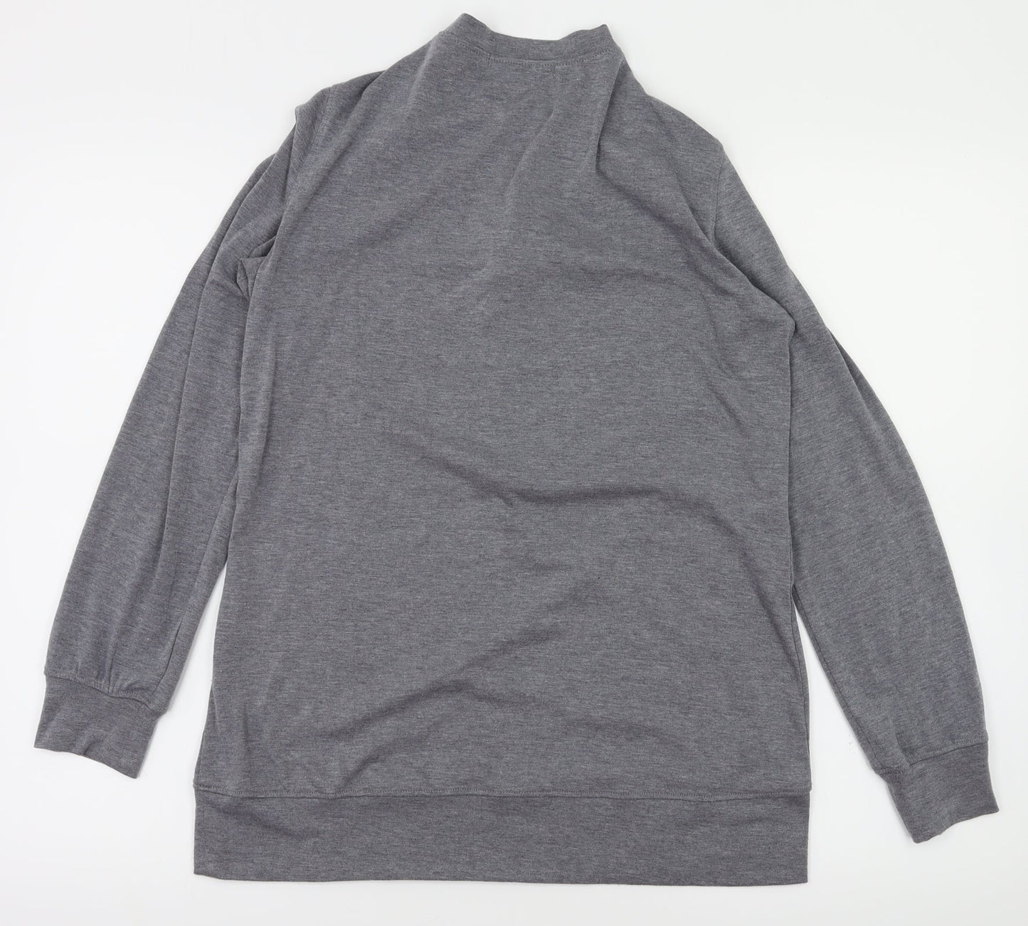 MissLook Womens Grey   Full Zip Jumper Size S