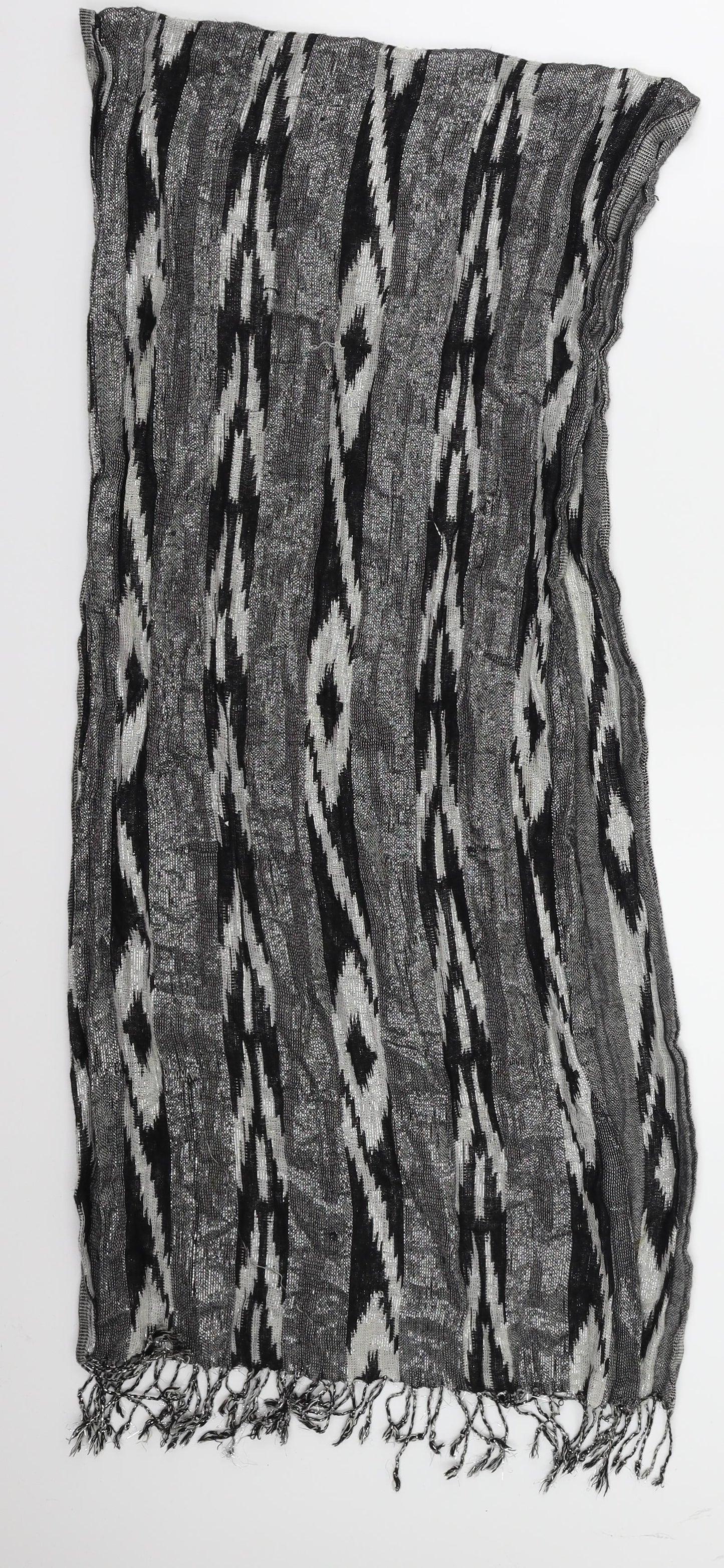 Preworn Womens Black    Scarf