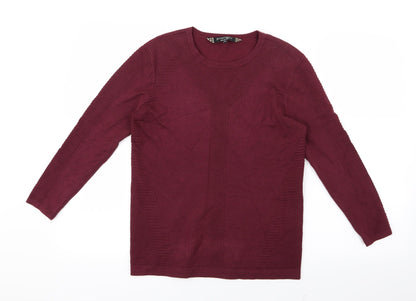 Preloved Principles Womens Purple  Knit Pullover Jumper Size 12 - Front