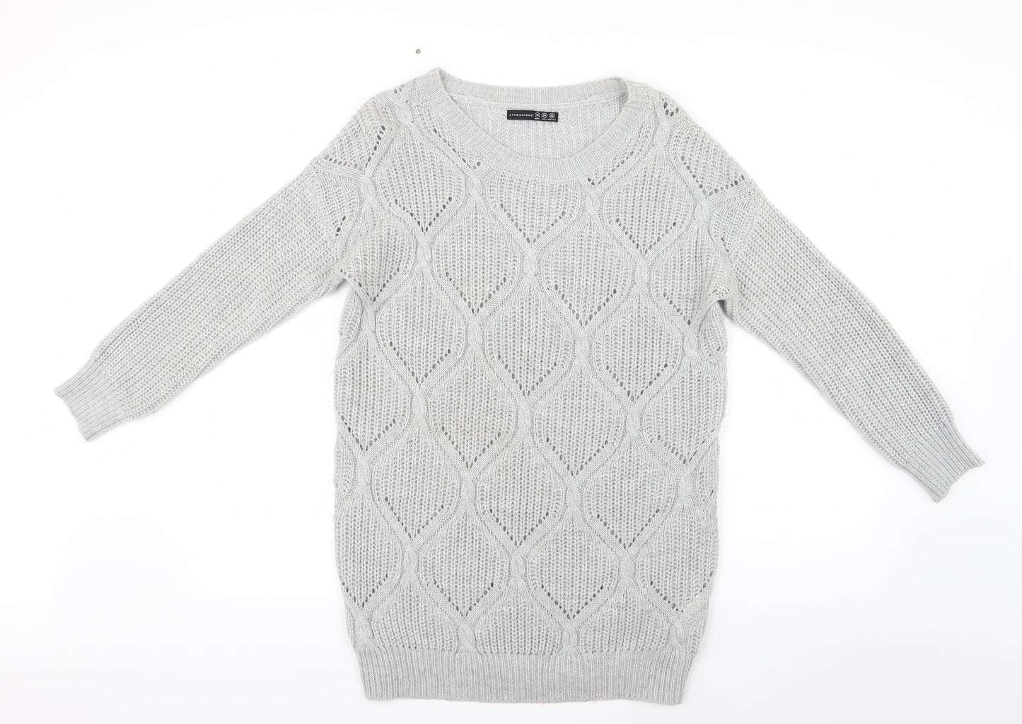 Atmosphere Womens Grey  Knit Pullover Jumper Size 10