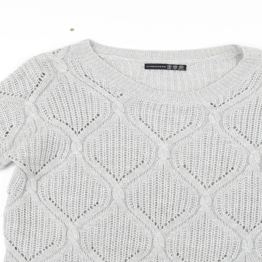 Atmosphere Womens Grey  Knit Pullover Jumper Size 10
