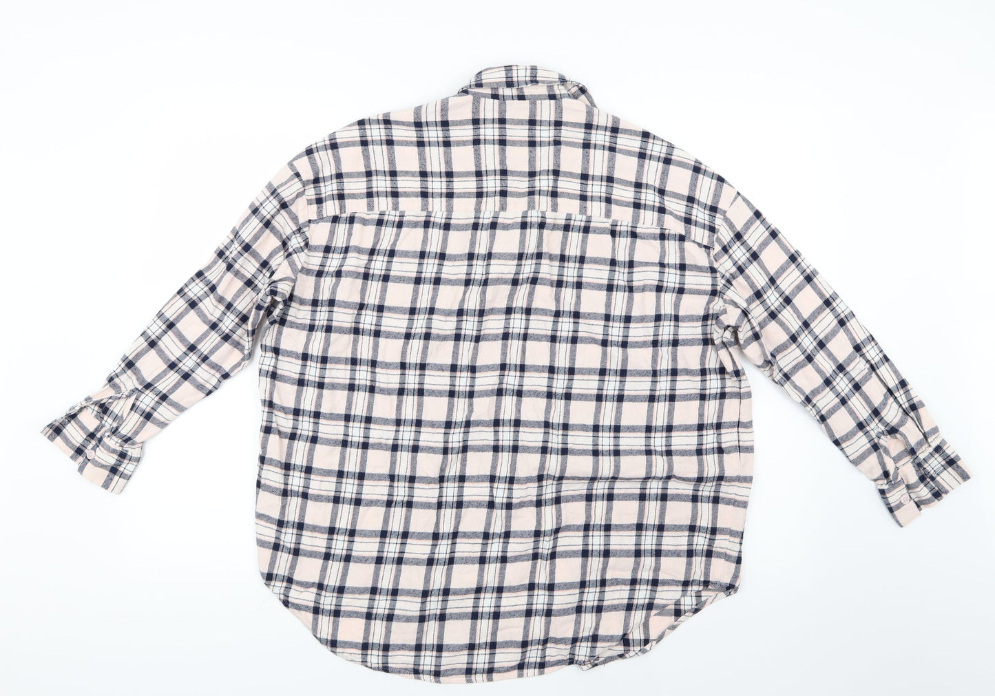 ASOS Womens Pink Check  Basic Button-Up Size 8