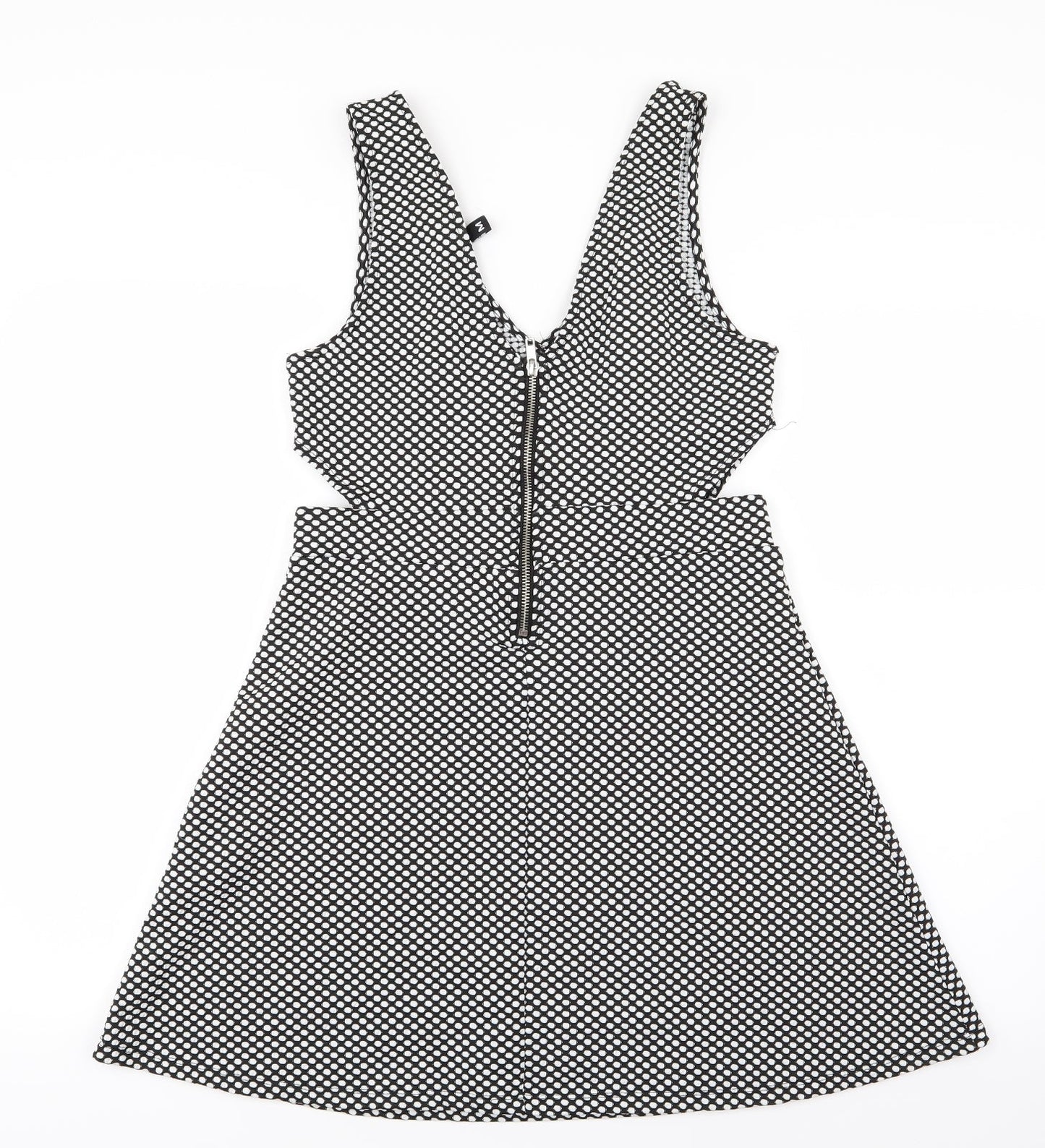 Divided by H&M Womens White Polka Dot  Mini  Size 10