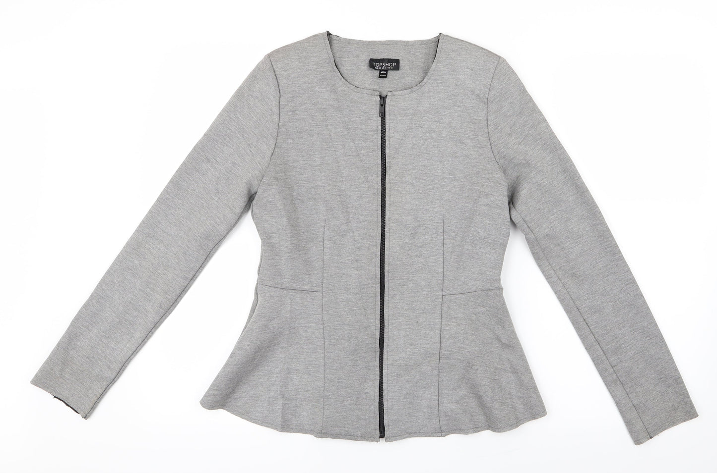 Topshop Womens Grey   Jacket  Size 10