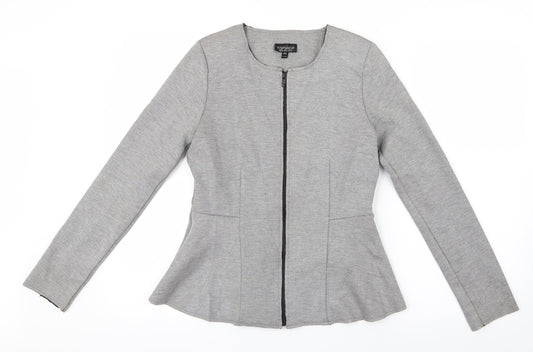 Topshop Womens Grey   Jacket  Size 10