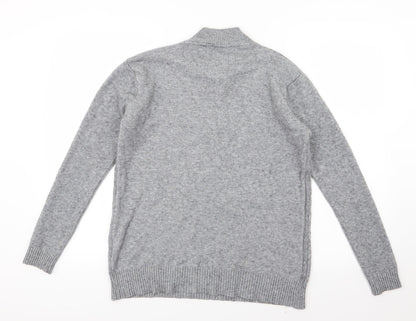 Preloved LIN.H.H. Womens Grey  Knit Pullover Jumper Size M - Back