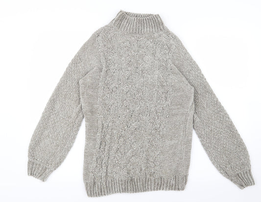 Primark Womens Grey  Knit Pullover Jumper Size 4
