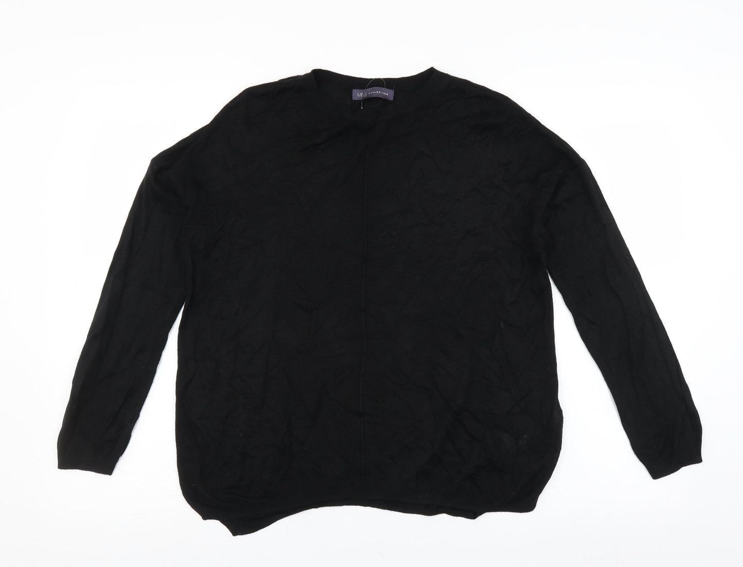 Marks and Spencer Womens Black   Pullover Jumper Size M