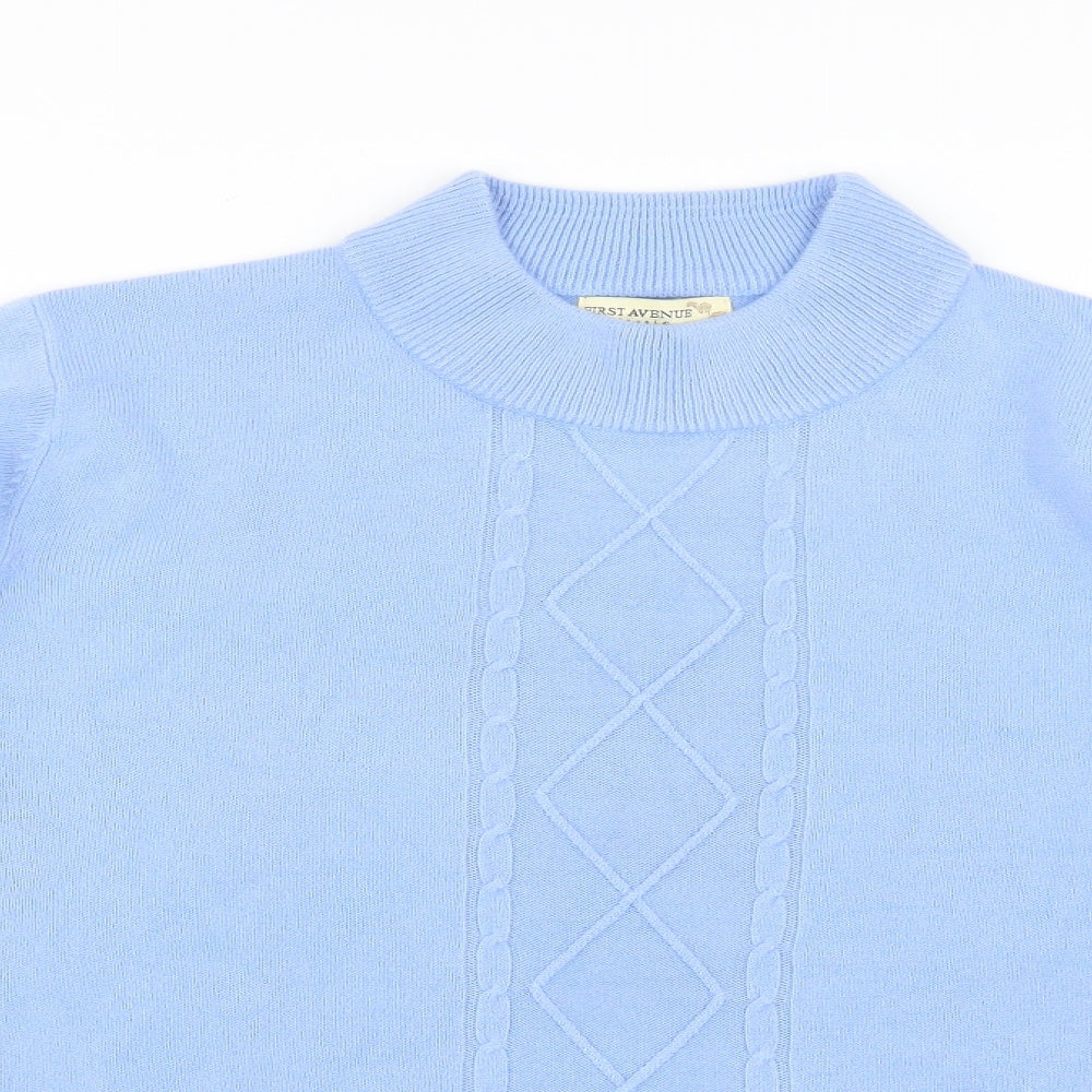 First Avenue Womens Blue   Pullover Jumper Size L