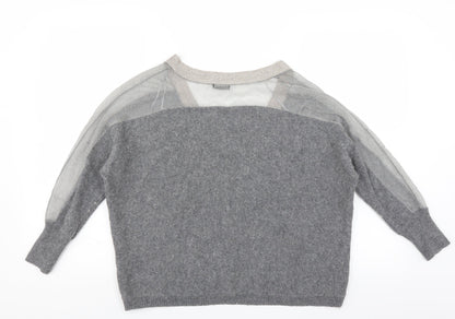 Preloved River Island Womens Grey   Pullover Jumper Size 12 - Back