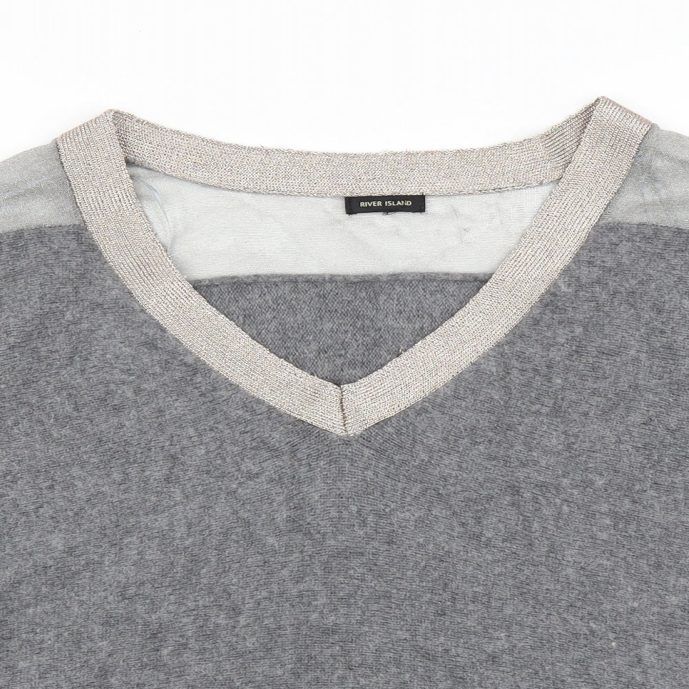 River Island Womens Grey   Pullover Jumper Size 12