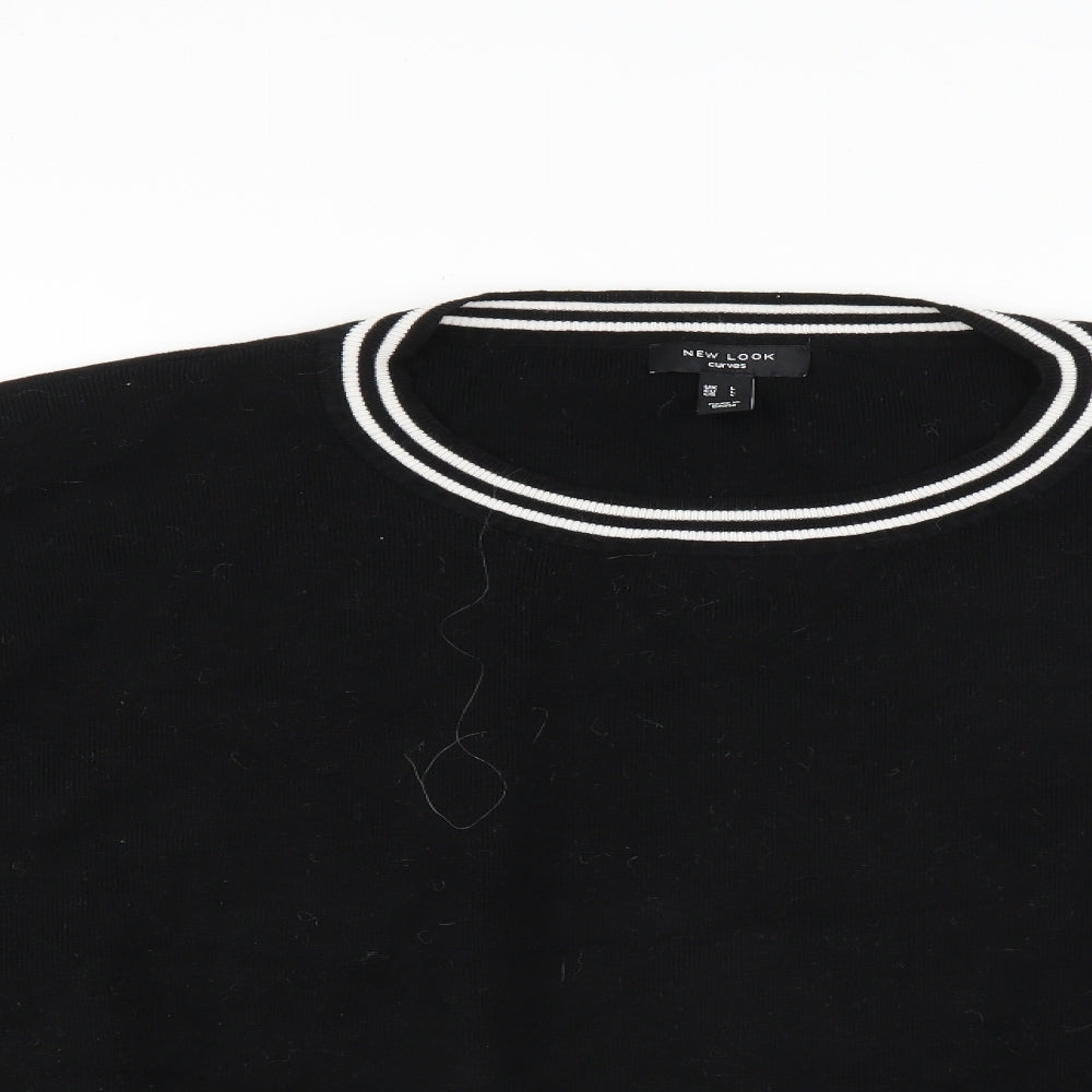 New Look Womens Black   Pullover Jumper Size L