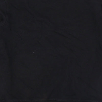 Preloved NEXT Mens Black   Pullover Sweatshirt Size M  - if lost return to babe - Label
