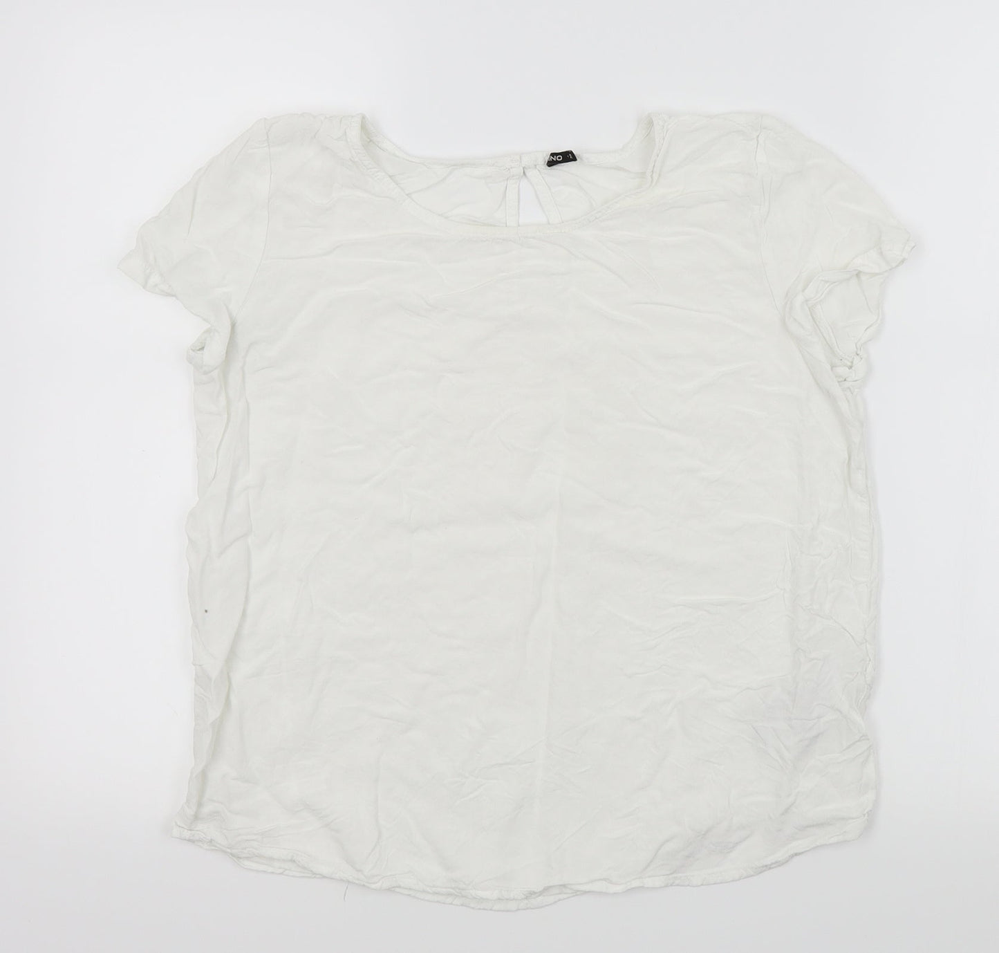 Only Womens White   Basic T-Shirt Size 10