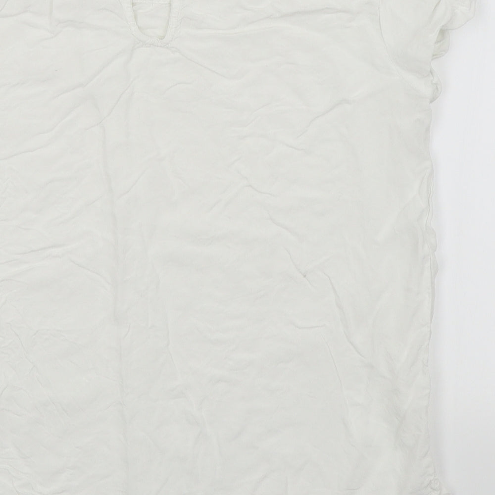 Only Womens White   Basic T-Shirt Size 10