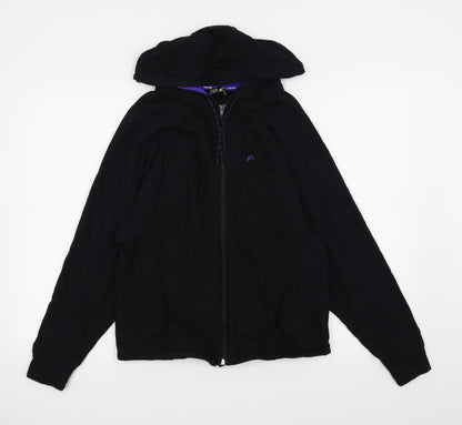 Preloved F&F Womens Black   Full Zip Jumper Size 12 - Front