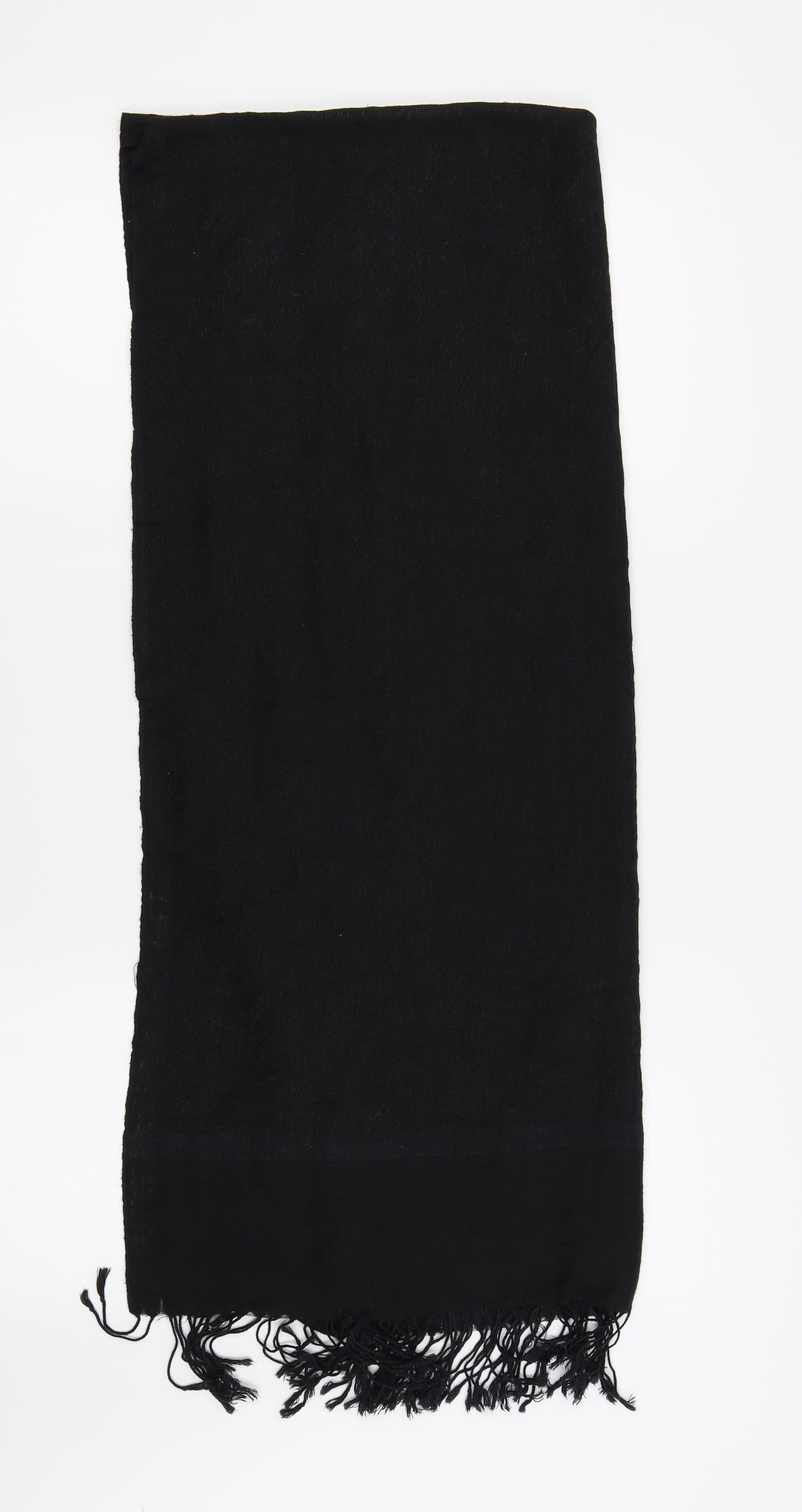 Preworn Womens Black    Scarf