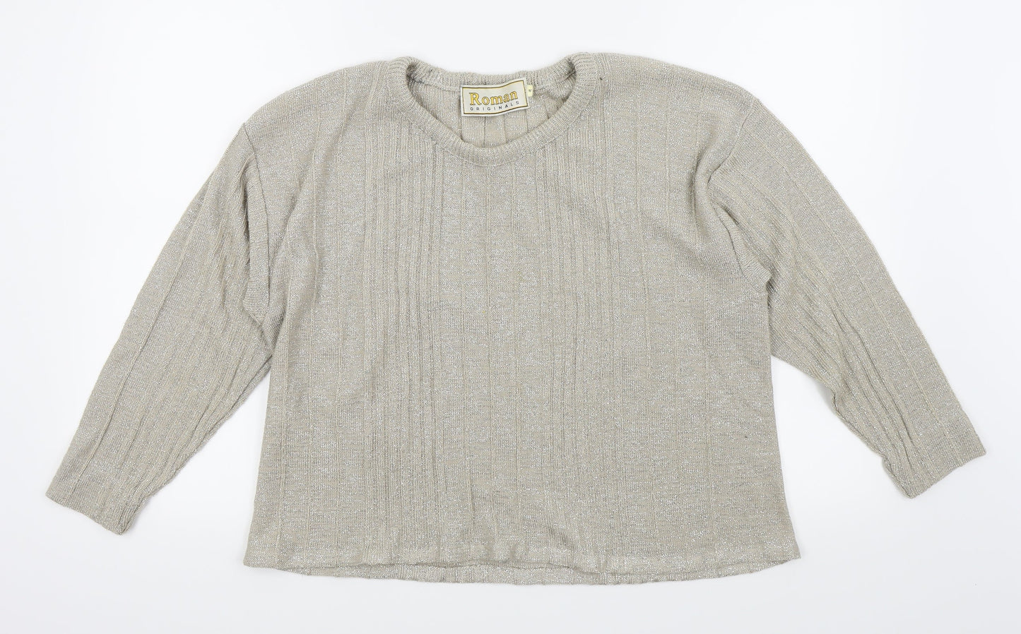 Roman Originals Womens Gold   Basic T-Shirt Size M