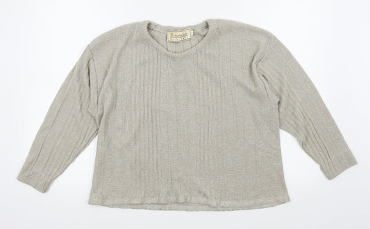 Roman Originals Womens Gold   Basic T-Shirt Size M