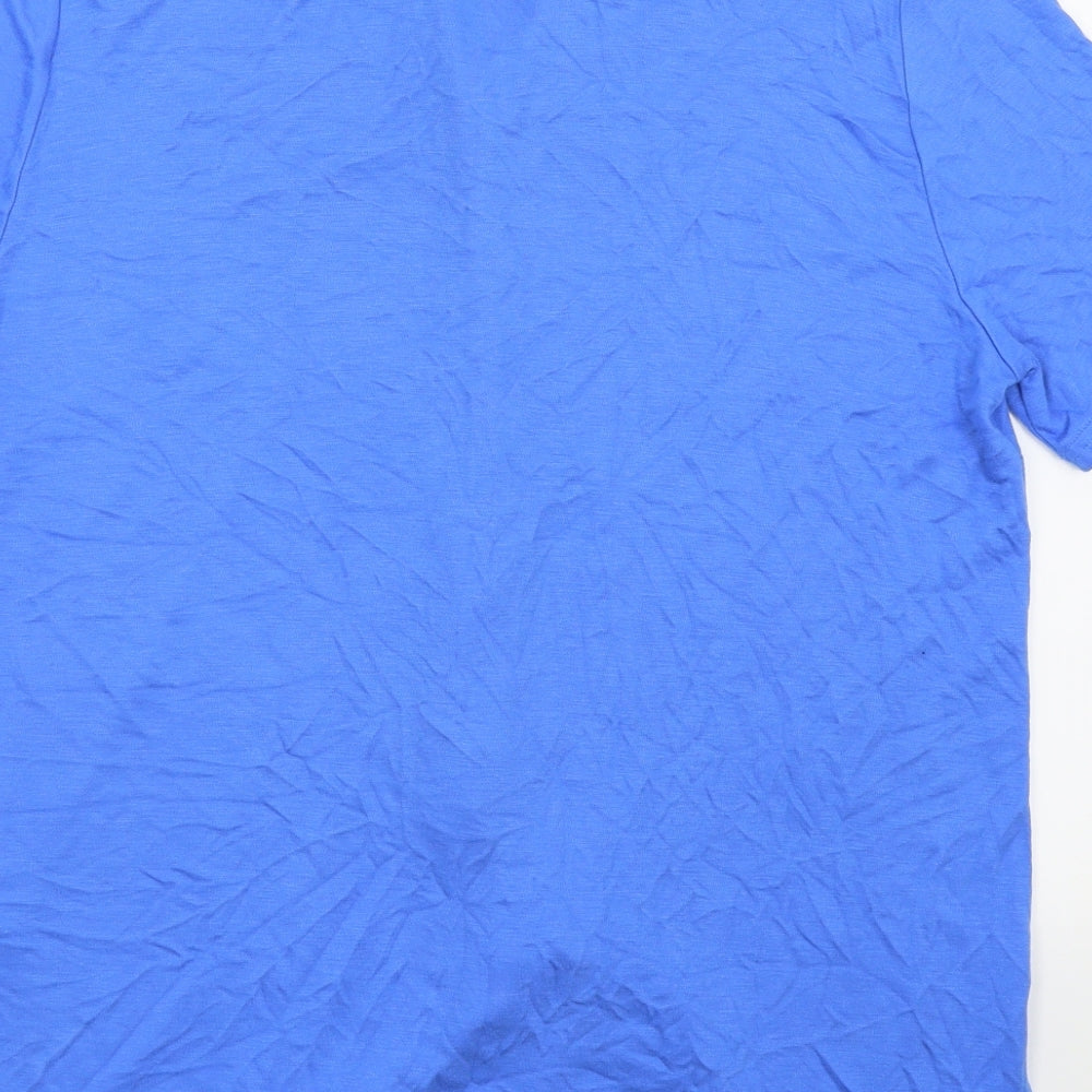 M&S Womens Blue   Basic Button-Up Size 16