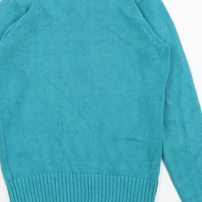 Preloved EWM Womens Blue   Full Zip Jumper Size 10 - Label