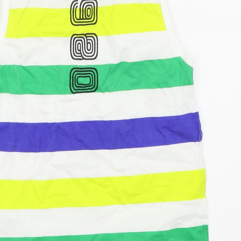 Mayoral Boys Multicoloured Striped  Basic Tank Size 7 Years
