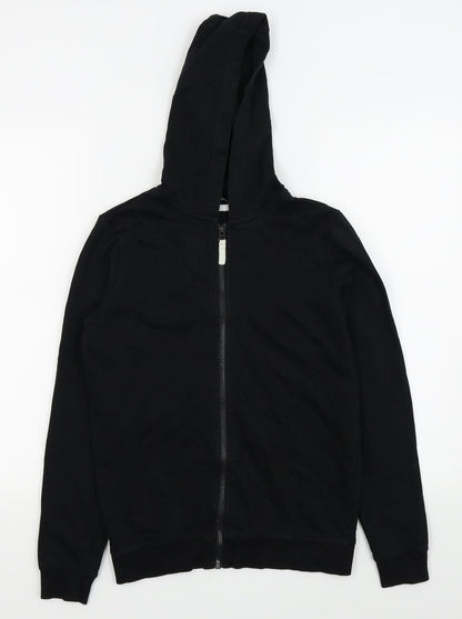 Preloved Asda George Boys Black   Full Zip Jumper Size 13-14 Years - Front