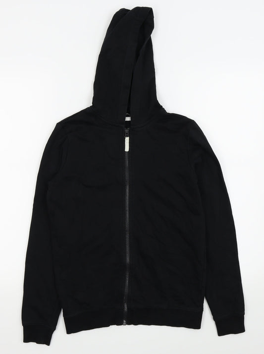 Asda George Boys Black   Full Zip Jumper Size 13-14 Years