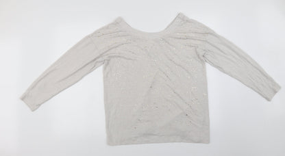 Preloved NEXT  Womens Ivory   Basic Blouse Size 16 - Front