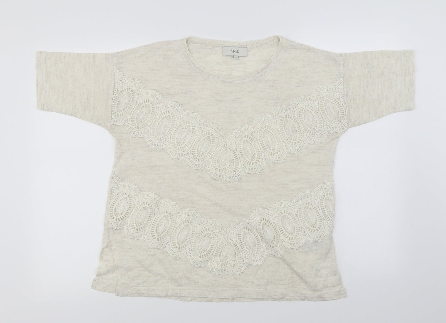 NEXT  Womens Ivory   Pullover Jumper Size 14
