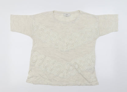 Preloved NEXT  Womens Ivory   Pullover Jumper Size 14 - Front