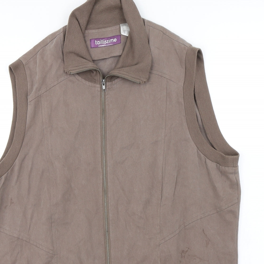 Taillissime  Womens Brown   Jacket Coat Size 14