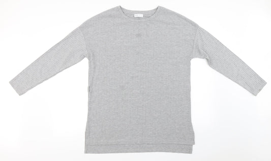 Papaya  Womens Grey   Basic T-Shirt Size 16