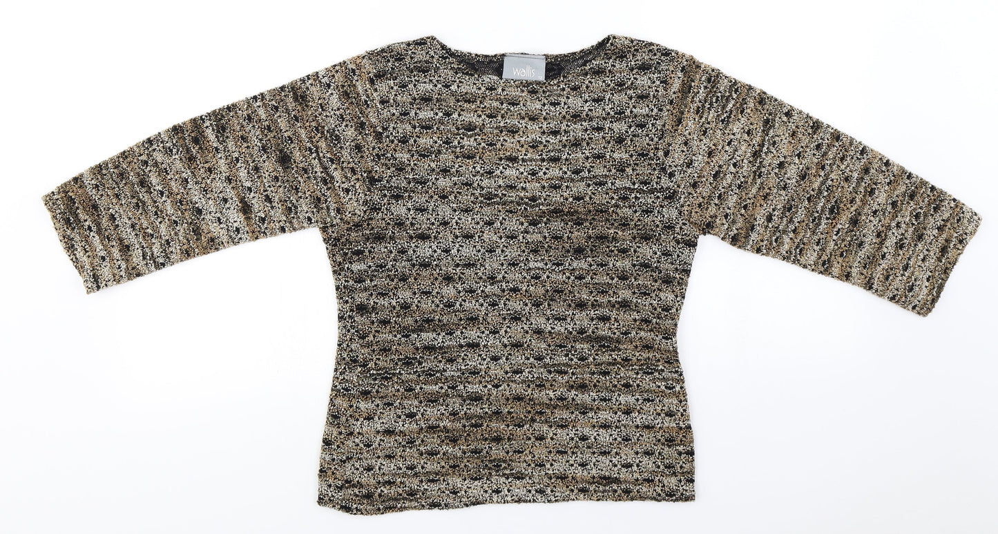 Wallis  Womens Beige   Pullover Jumper Size 12