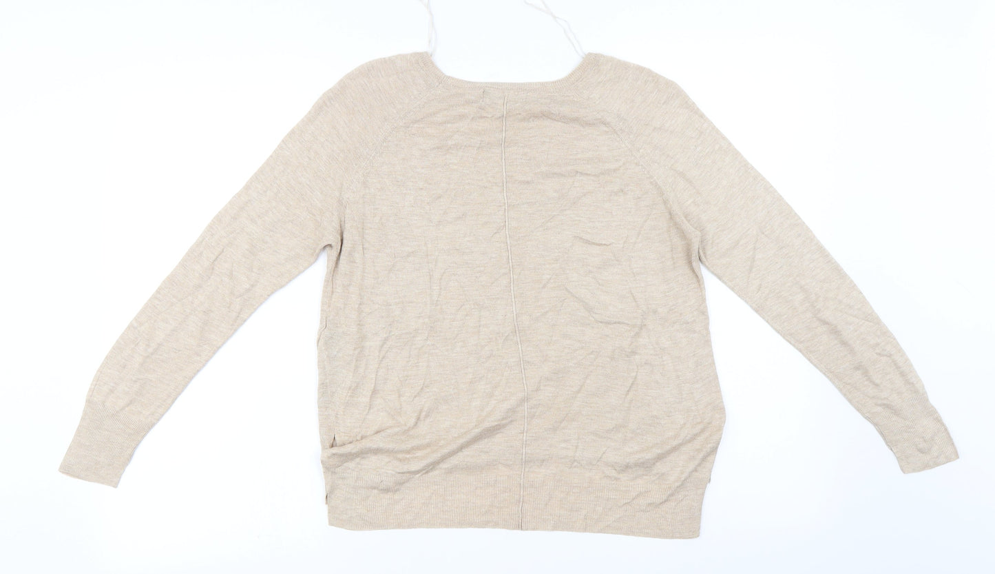 Zara Womens Beige   Pullover Jumper Size S