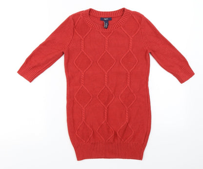Preloved Gap  Girls Red   Pullover Jumper Size 5-6 Years - Front