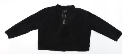 Preloved New Look  Womens Black   Henley Jumper Size L - Front