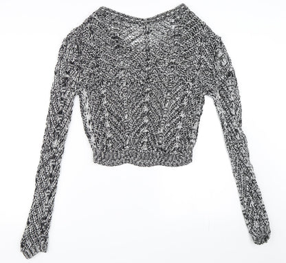 Preloved H&M Womens Black   Pullover Jumper Size 34 - Back