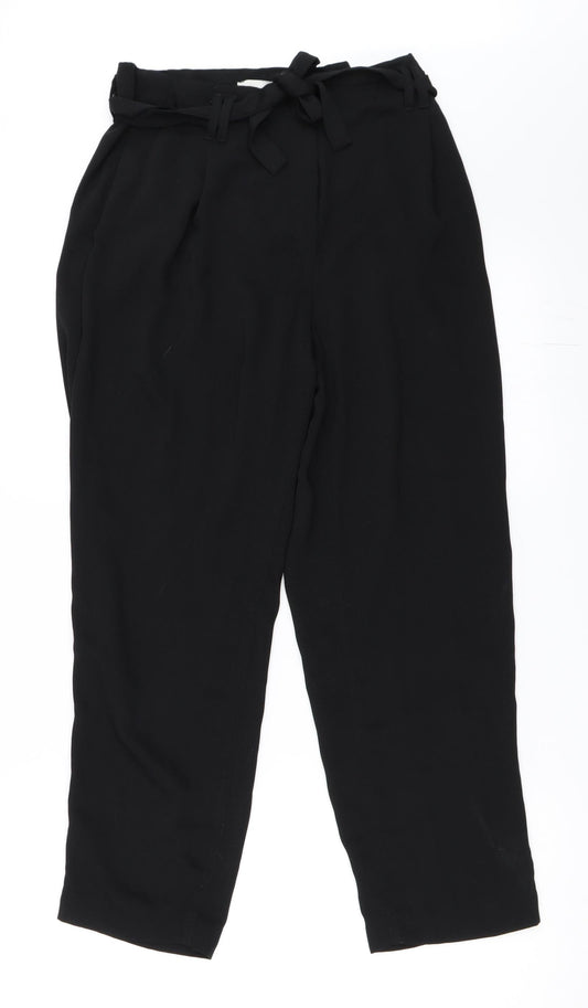 H&M Womens Black   Trousers  Size 40 L25.5 in