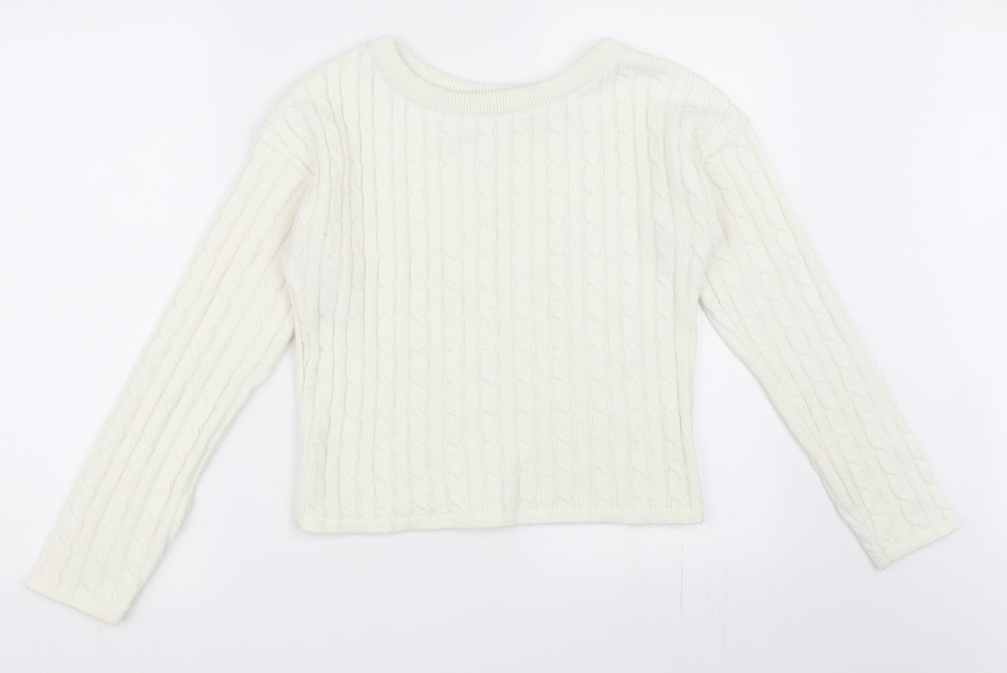 Femme Luxe Womens Ivory   Pullover Jumper Size 12