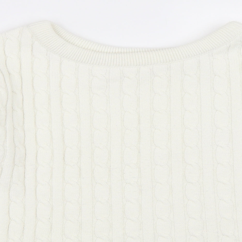 Femme Luxe Womens Ivory   Pullover Jumper Size 12