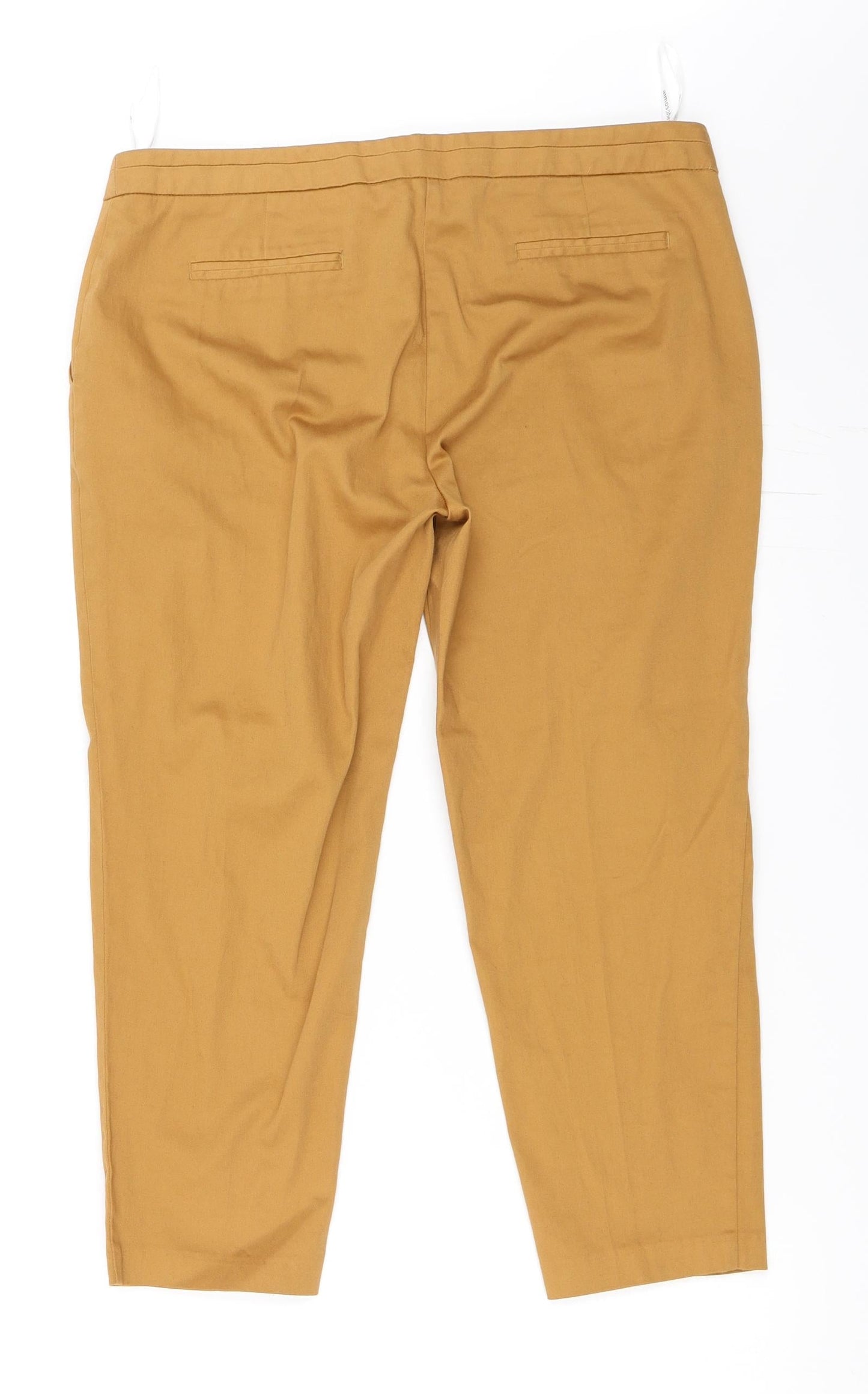 Atmosphere Womens Beige   Cropped Trousers Size 12 L21 in