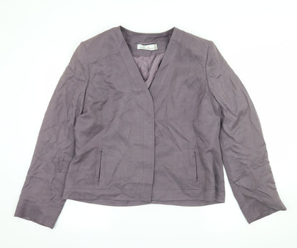 Preloved Country Casuals Womens Purple   Jacket  Size 16 - Front