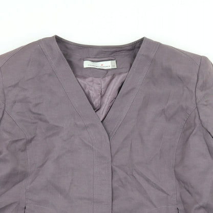 Preloved Country Casuals Womens Purple   Jacket  Size 16 - Detail