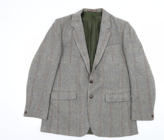 Coes Mens Grey Striped  Jacket Blazer Size L