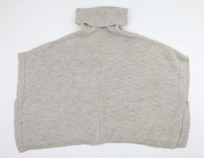 Preloved George Womens Grey  Knit Pullover Jumper Size M - Back